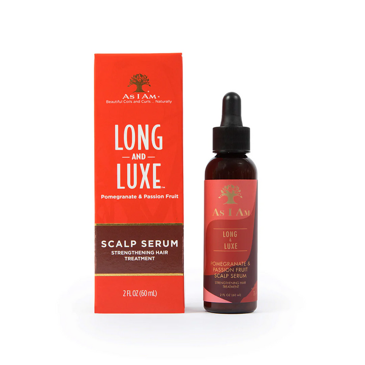 As I Am Long & Luxe Pomegranate & Passion Fruit Scalp Serum - Strengthening Treatment for Dry, Textured Hair  (60 ml) 