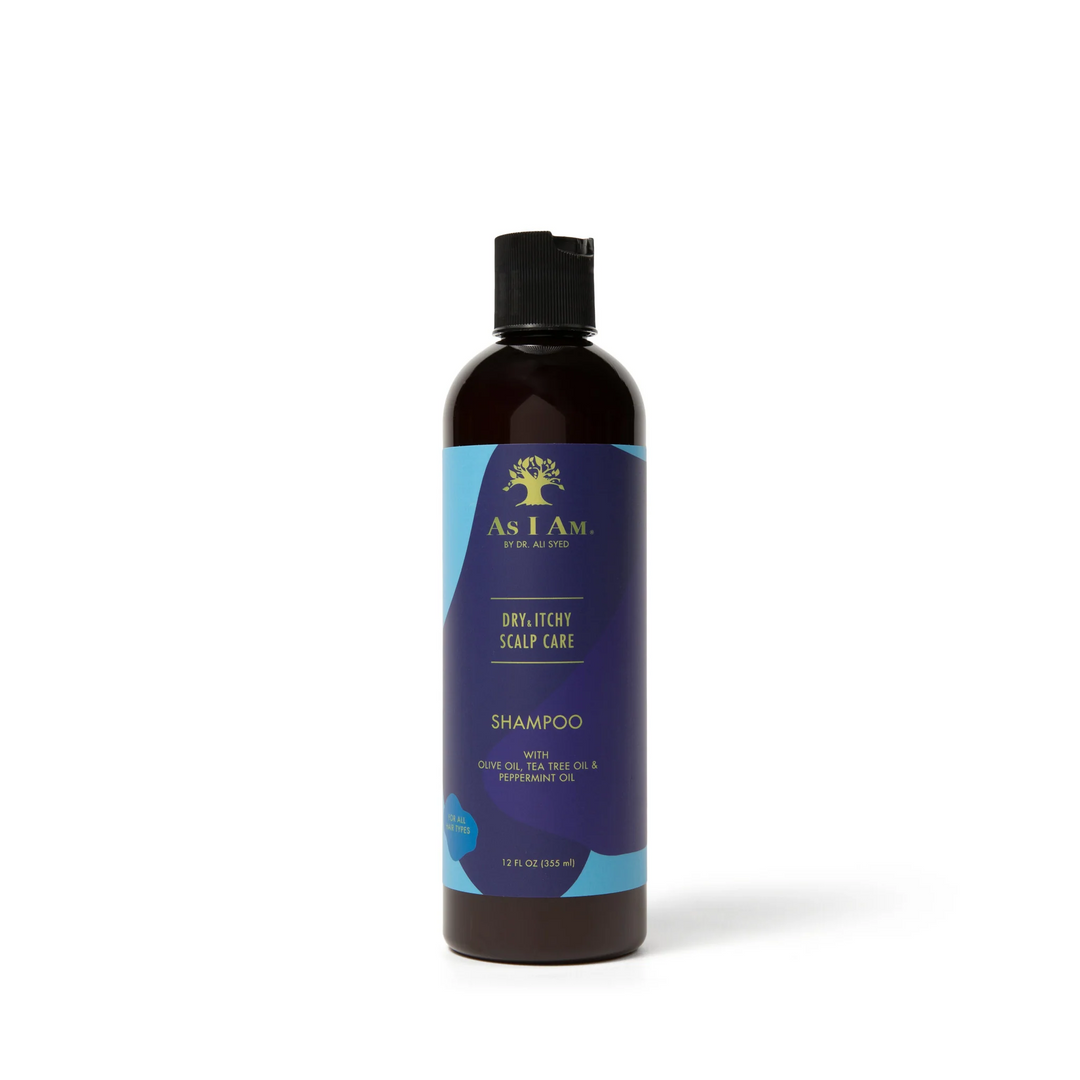 As I Am Dry & Itchy Scalp Care - Soothing Shampoo with Olive, Tea Tree & Peppermint Oils (355 ml) 