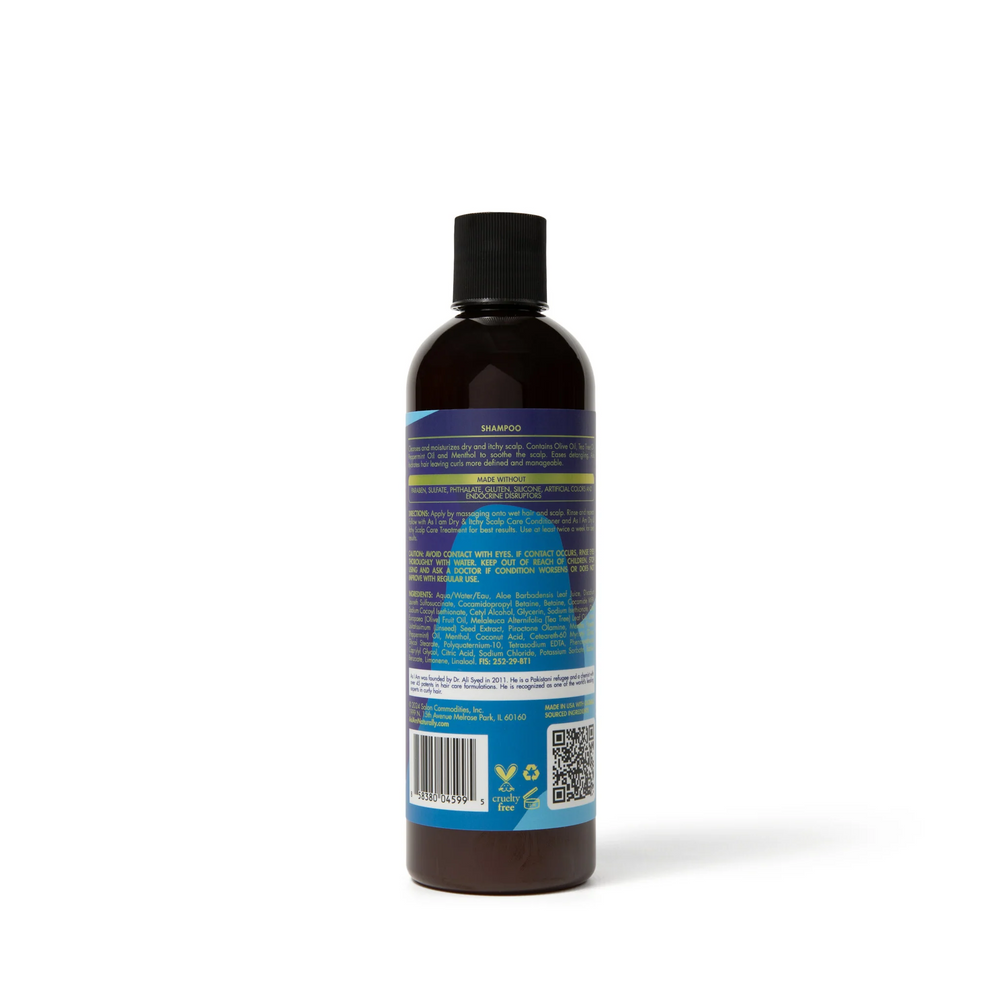 As I Am Dry & Itchy Scalp Care - Soothing Shampoo with Olive, Tea Tree & Peppermint Oils (355 ml) 