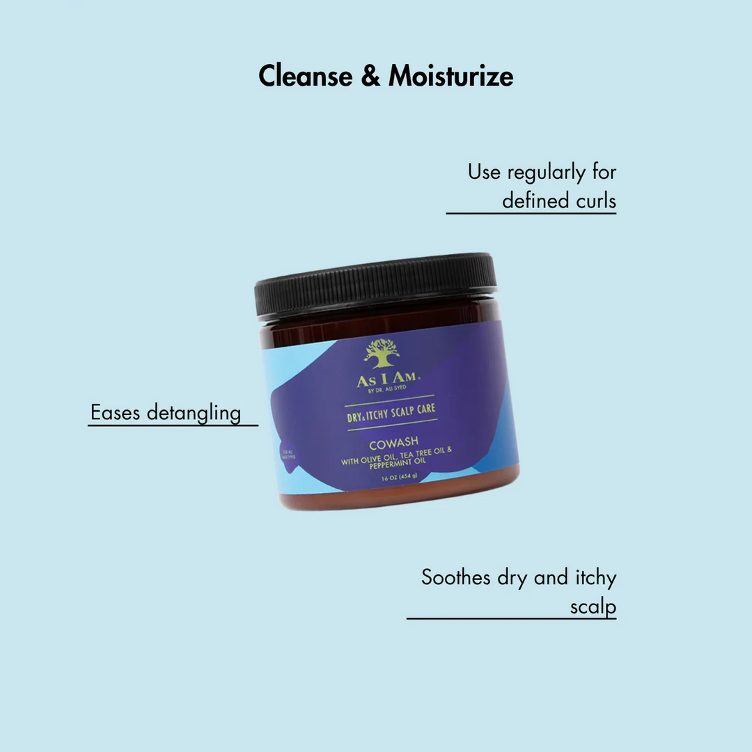 As I Am Dry & Itchy Scalp Care - Co-Wash with Olive & Tea Tree Oils (454 g) 