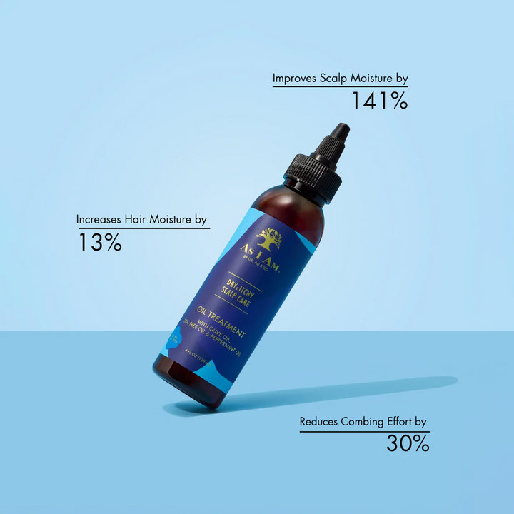 As I Am Dry & Itchy Scalp Care - Dandruff Treatment with Olive & Tea Tree Oil (120 ml) 