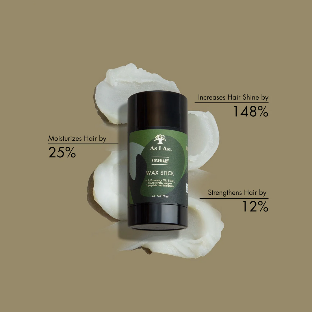 As I Am Rosemary - Rosemary Wax Stick with Biotin, Copper Tripeptide & Melatonin (75 g) 
