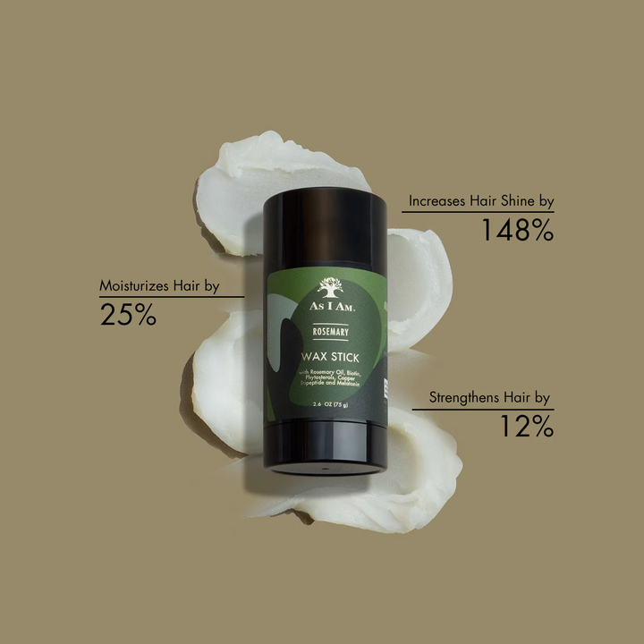 As I Am Rosemary - Rosemary Wax Stick with Biotin, Copper Tripeptide & Melatonin (75 g) 