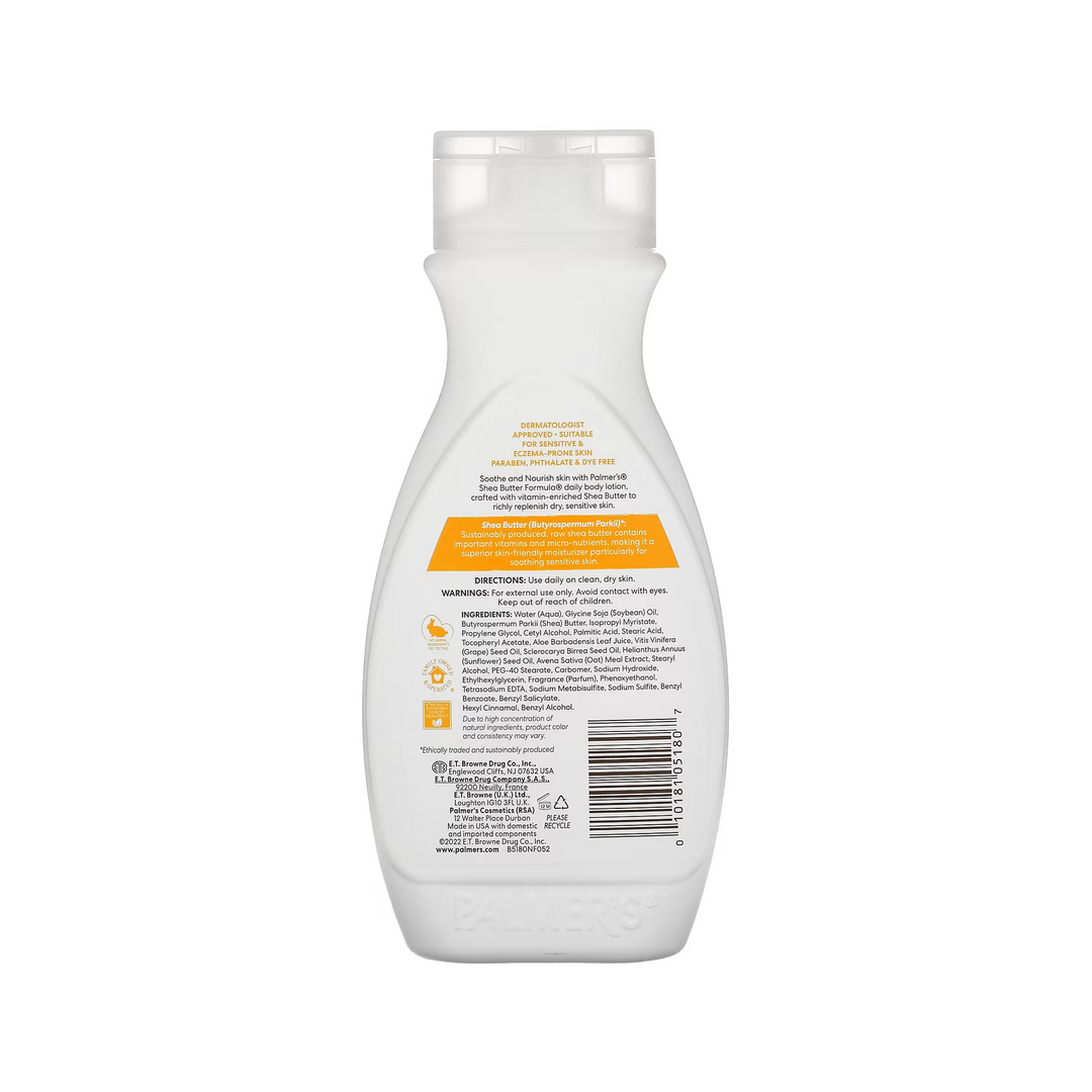 Palmer's Raw Shea Butter Formula Raw Shea Nourishing Daily Body Lotion - Deep Hydration for Sensitive Skin
