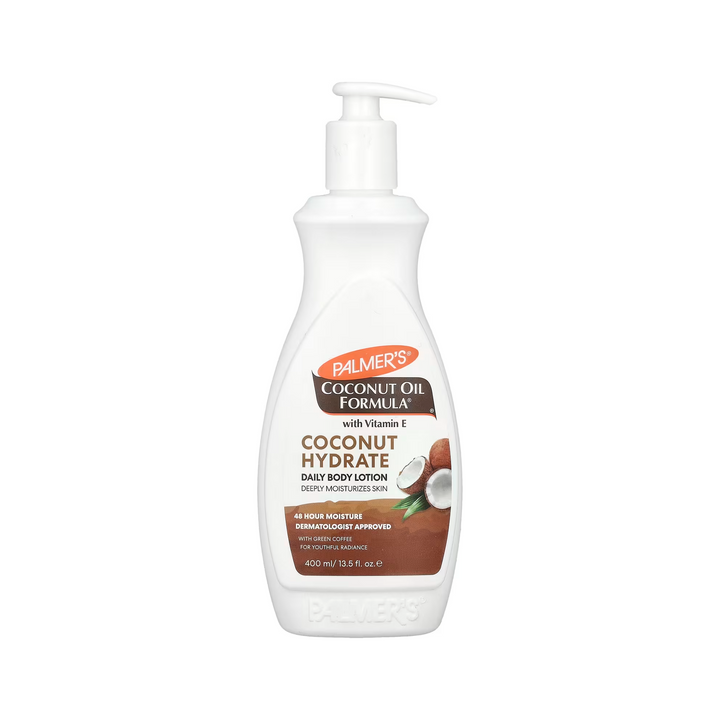 Palmer's Coconut Oil Formula Coconut Hydrating Daily Body Lotion - Sustainably Enriched with Coconut Oil & Green Coffee, deeply replenishing skin