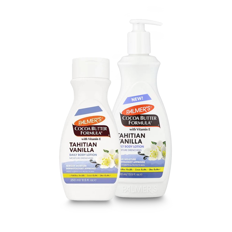 Palmer's Cocoa Butter Formula Tahitian Vanilla Daily Body Lotion - Moisture-Drenching Hydration with Cocoa & Shea Butter