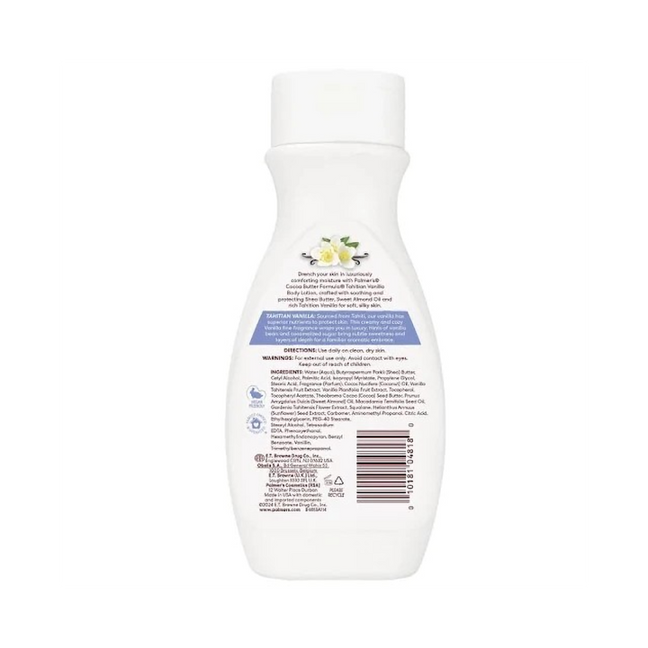 Palmer's Cocoa Butter Formula Tahitian Vanilla Daily Body Lotion - Moisture-Drenching Hydration with Cocoa & Shea Butter