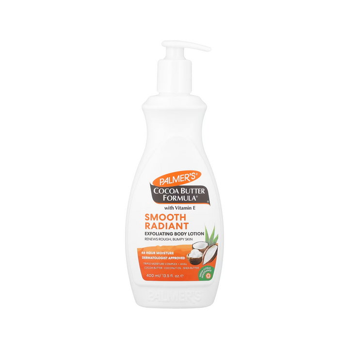 Palmer's Cocoa Butter Formula Exfoliating Body Lotion - Smooth Radiant Renew with AHAs & Triple Radiance Moisturisers (400 ml)