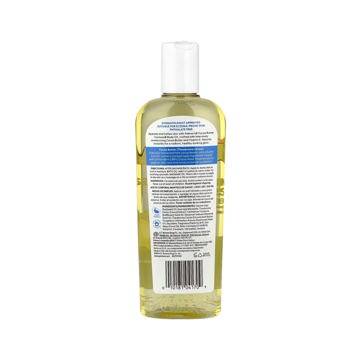 Palmer's Cocoa Butter Formula Moisturizes, Softens Body Oil with Vitamin E - Hydrating & Nourishing Skin Oil (250 ml)
