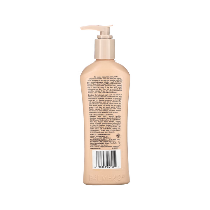 Palmer's Cocoa Butter Formula Natural Bronze Gradual Tanning Lotion with Vitamin E - Moisturising Self-Tanner for All Skin Tones (250 ml)