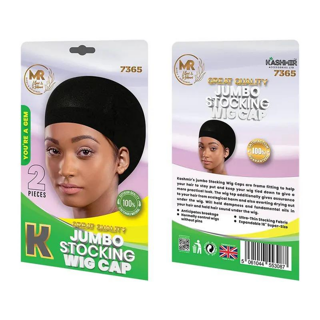 Kashmir Accessories - Jumbo Stocking Wig Cap for a Smooth & Secure Fit