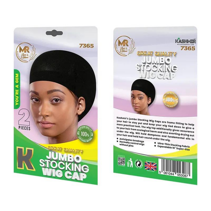 Kashmir Accessories - Jumbo Stocking Wig Cap for a Smooth & Secure Fit