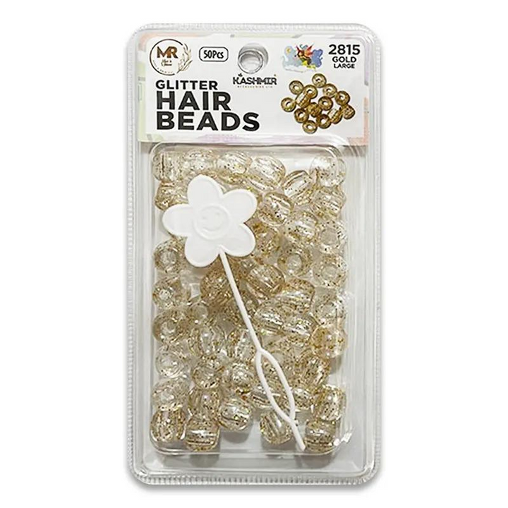 Kashmir Accessories - Glitter Pony Beads for Hair Styling & DIY Crafts
