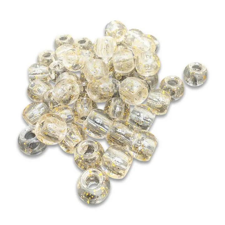 Kashmir Accessories - Glitter Pony Beads for Hair Styling & DIY Crafts