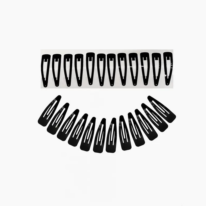 Kashmir Accessories - Classic Black Metal Hair Pins for Strong Hold (12 Piece Set)