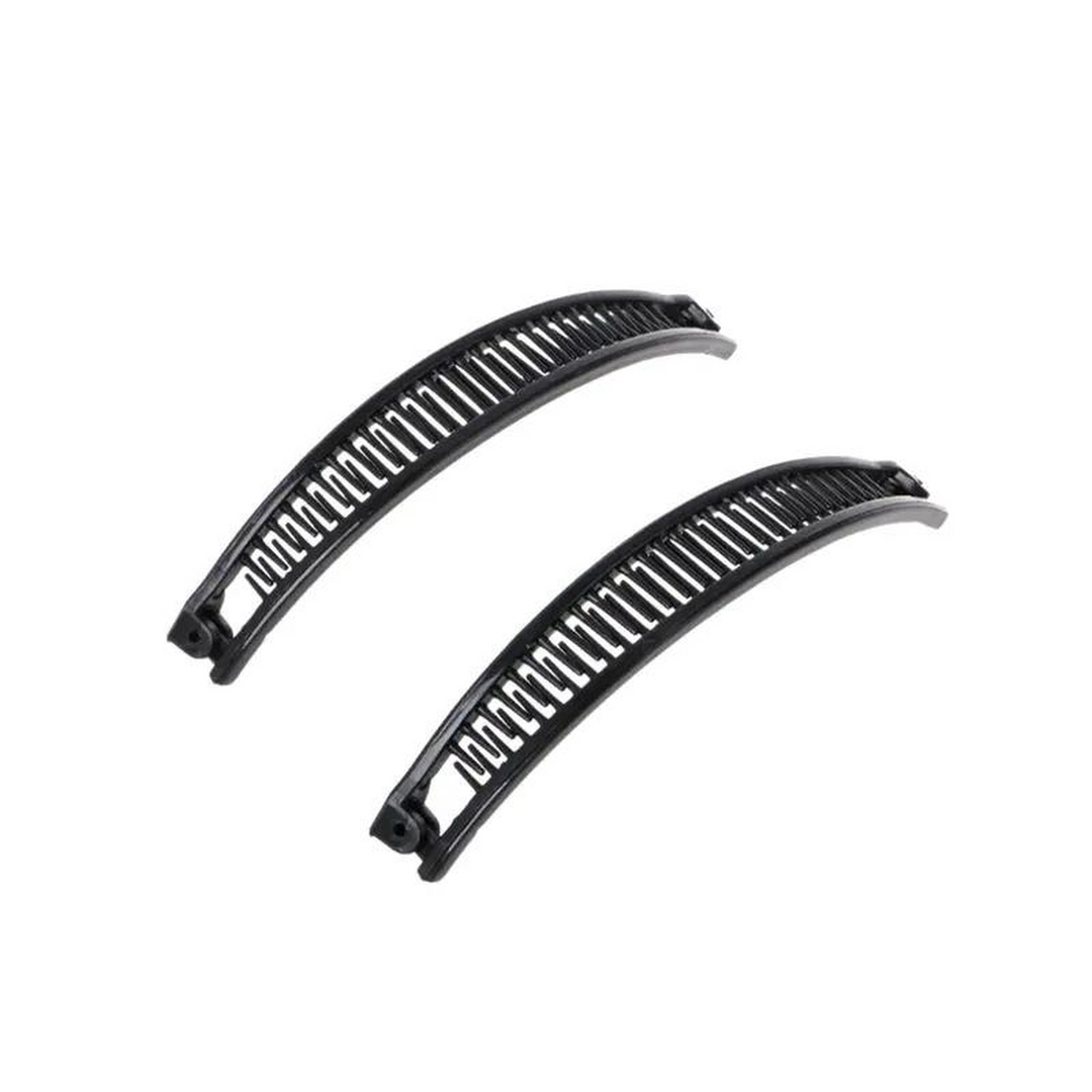 Kashmir Accessories - Slim Banana Hair Clips for Effortless Styling (2 Piece Set)