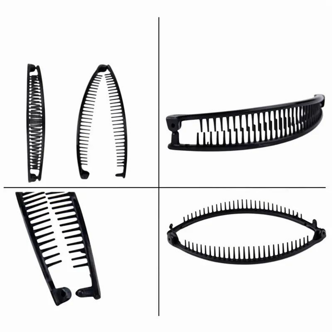 Kashmir Accessories - Slim Banana Hair Clips for Effortless Styling (2 Piece Set)