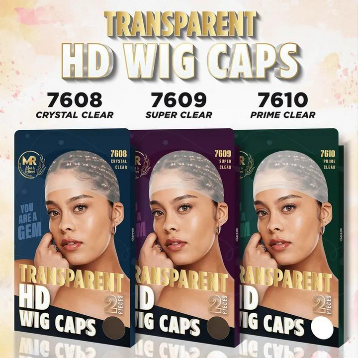 Kashmir Accessories - HD Transparent Wig Caps for a Flawless Finish (2 Piece Set)