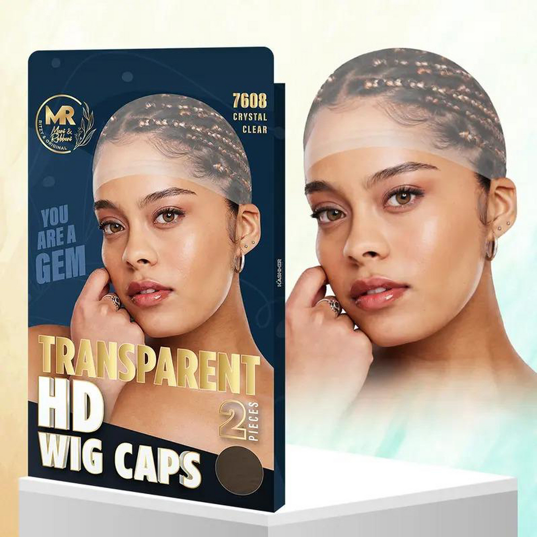 Kashmir Accessories - HD Transparent Wig Caps for a Flawless Finish (2 Piece Set)