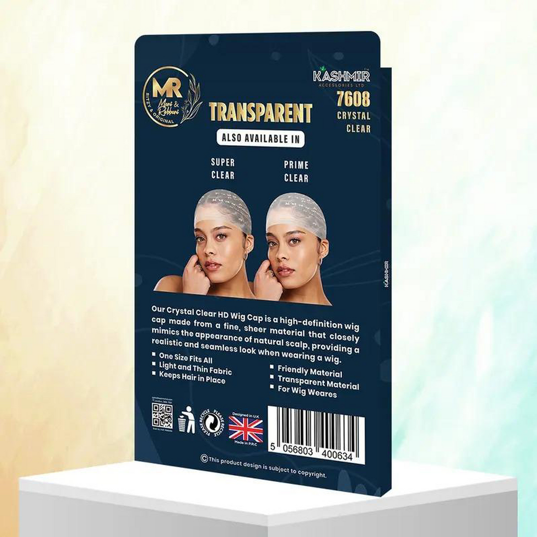 Kashmir Accessories - HD Transparent Wig Caps for a Flawless Finish (2 Piece Set)