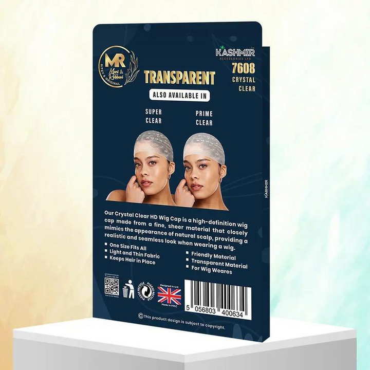 Kashmir Accessories - HD Transparent Wig Caps for a Flawless Finish (2 Piece Set)