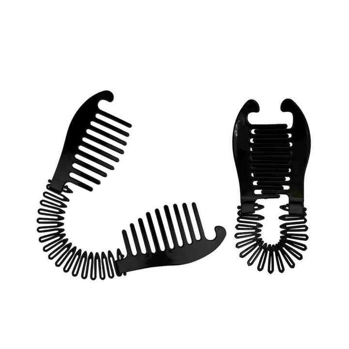 Kashmir Accessories - Twin Fish Flexi-Locking Side Comb & Styling Tool