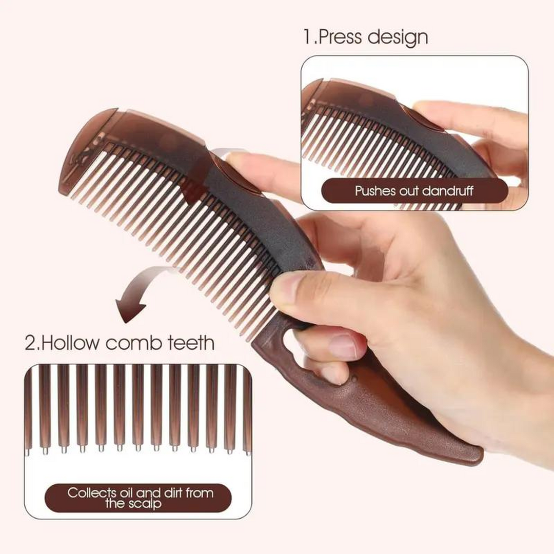 Kashmir Accessories - Hollow-Tooth Scalp Detoxing & Dandruff Comb