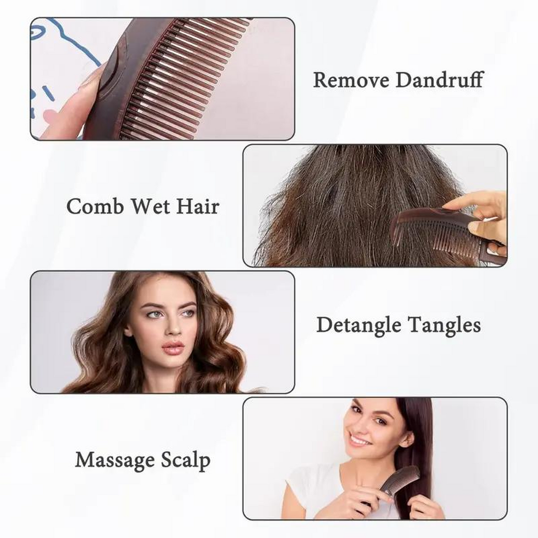 Kashmir Accessories - Hollow-Tooth Scalp Detoxing & Dandruff Comb