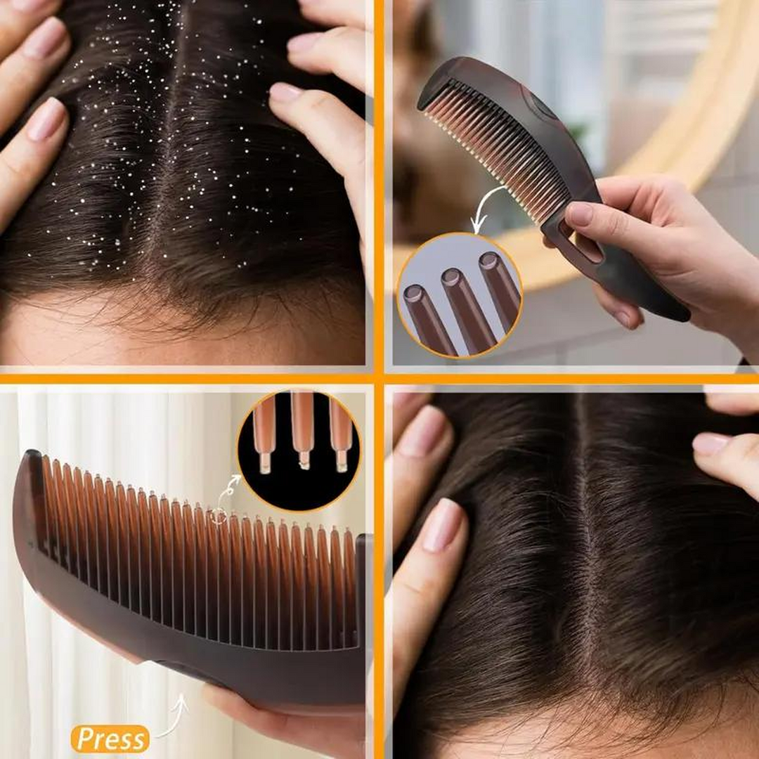 Kashmir Accessories - Hollow-Tooth Scalp Detoxing & Dandruff Comb