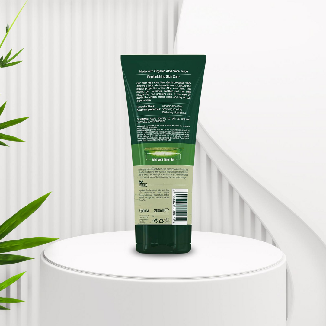 Aloe Pura Organic - Soothing & Hydrating Aloe Vera Gel (200ml)