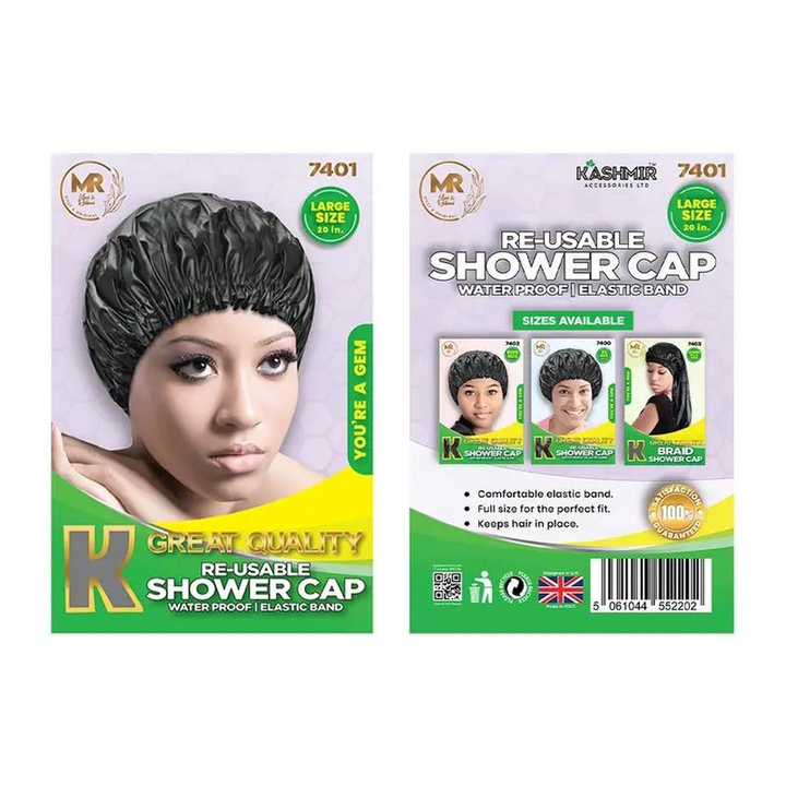 Kashmir Accessories - Large Reusable Shower Cap for Hair Protection