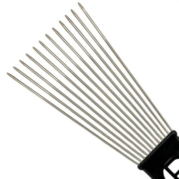 Kashmir Accessories - Professional Afro Metal Styling Pick for Curly & Textured Hair