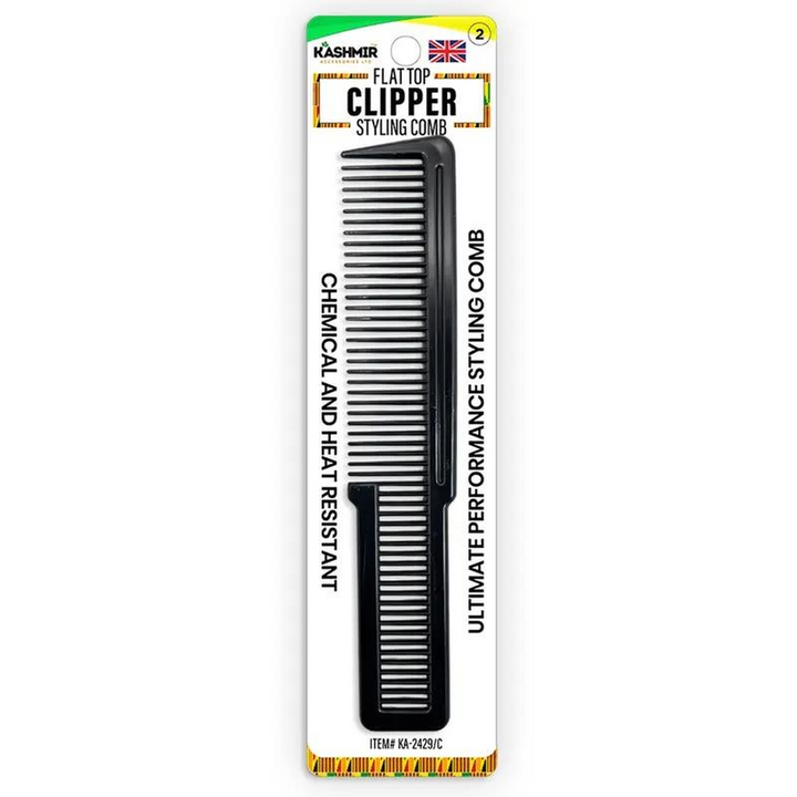 Kashmir Accessories - Flat Top Clipper & Styling Comb for Barbers