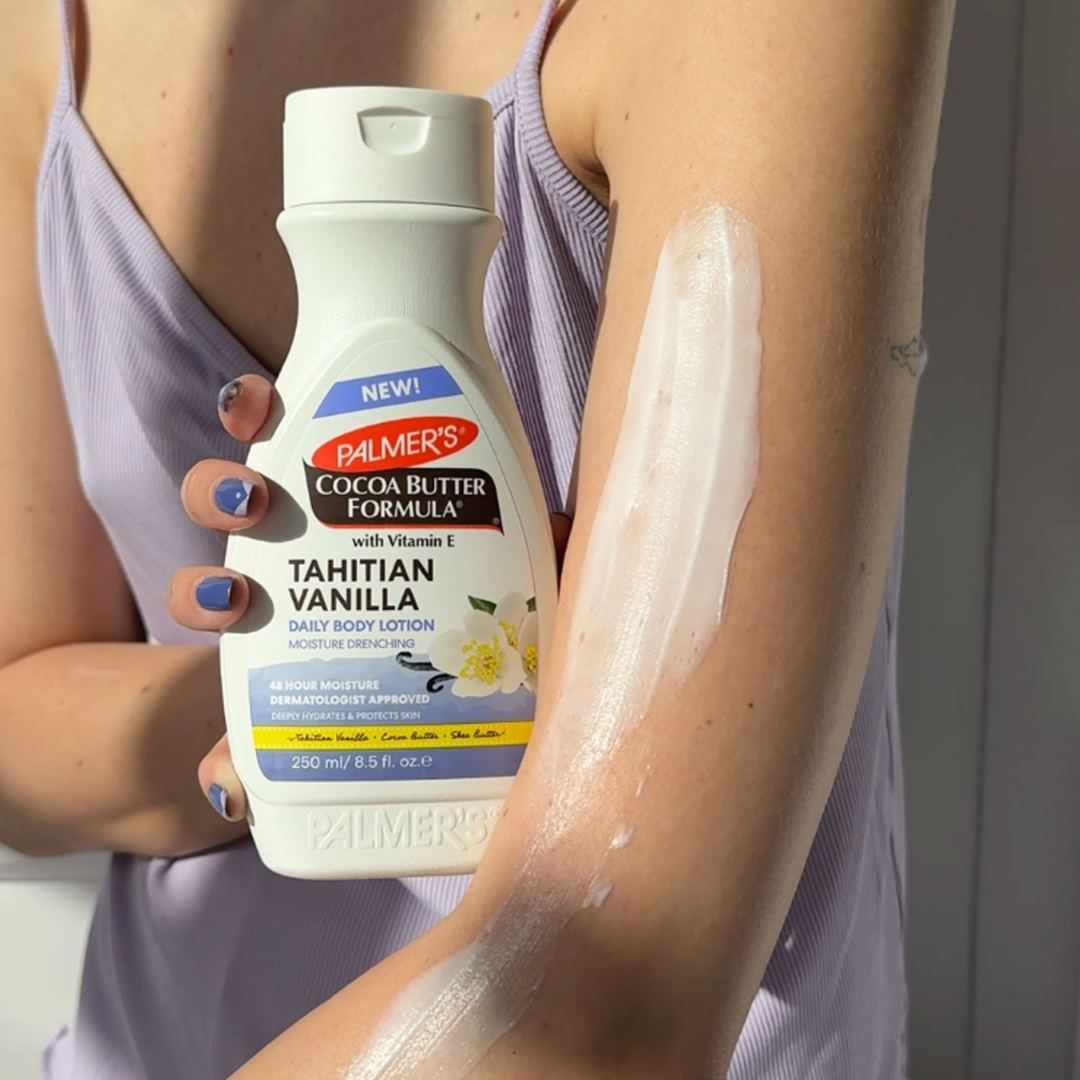 Palmer's Cocoa Butter Formula Tahitian Vanilla Daily Body Lotion - Moisture-Drenching Hydration with Cocoa & Shea Butter