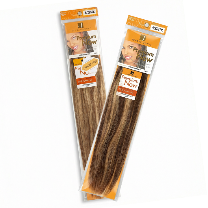 Sensationnel Premium Now - Human Hair European Straight Weave (18")