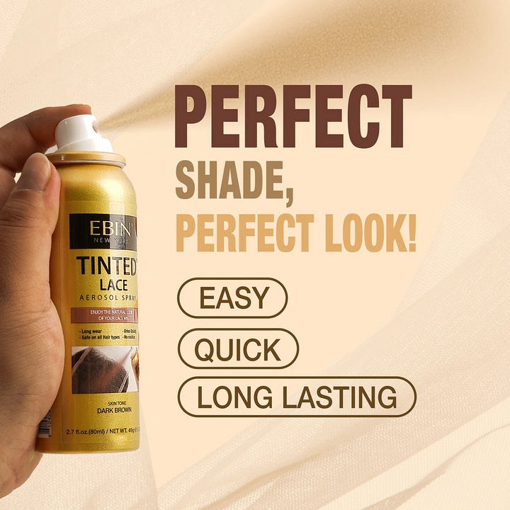 Tinted Lace Aerosol Spray – Waterproof Knot Concealer & Wig Tint (2.7oz/80ml)
