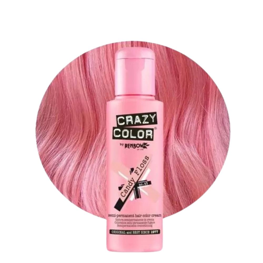 Crazy Color Semi-Permanent Hair Dye 100ml - 40 Vibrant Shades | Vegan, Cruelty-Free Bright Hair Color Cream | Sabina London